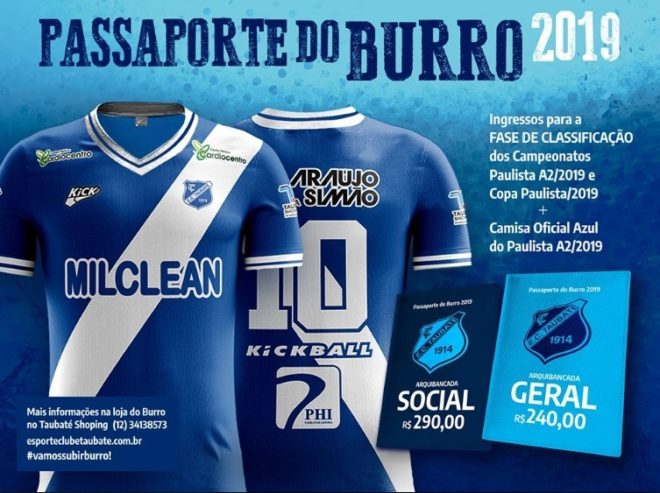 Taubaté lança passaporte de ingressos com camisa 3