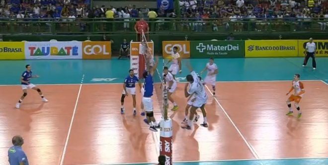 Taubaté Vôlei faz 3 a 0 no Cruzeiro e vai à final 1
