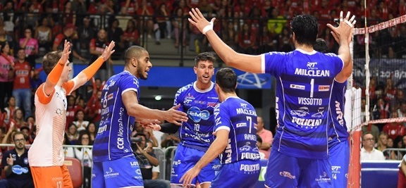 Taubaté Vôlei comemora o título da Superliga 1