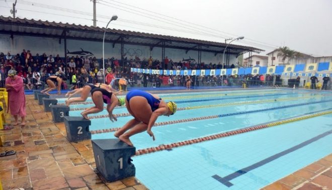 Intercentros de natação teve 550 na piscina 1