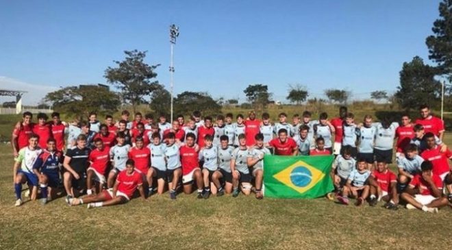 Seleção de rugby faz amistoso com jogadores da região 1