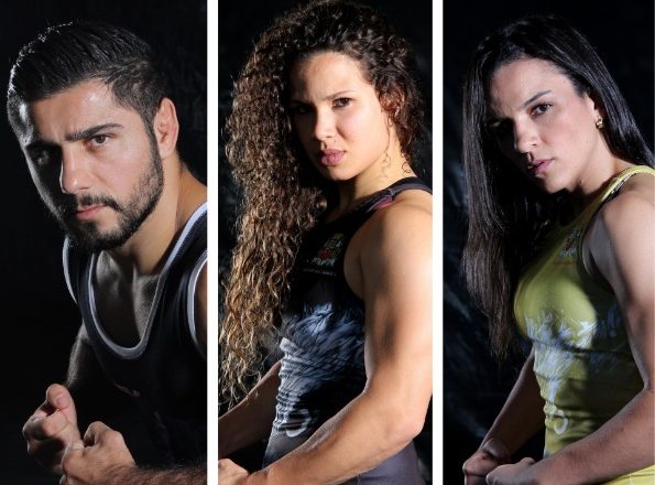 Trio joseense de wrestling luta no Cazaquistão 1