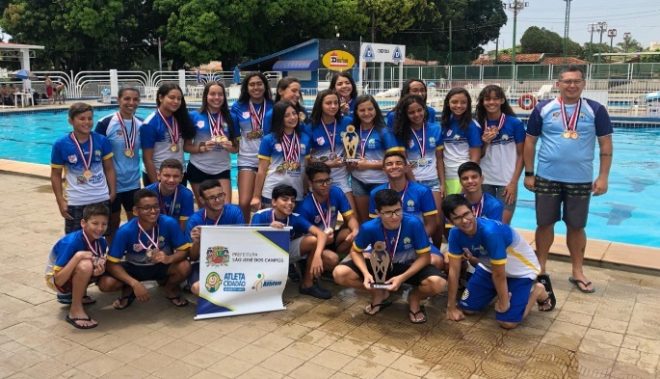 Joseenses comemoram na natação dos Jogos Infantis 1