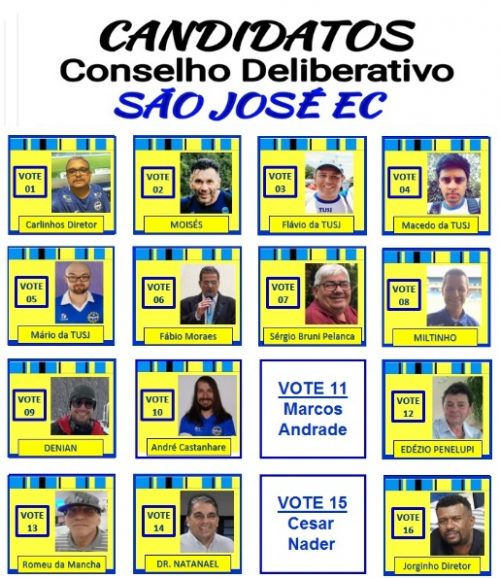 Disputa pelo conselho movimenta eleição do São José 2