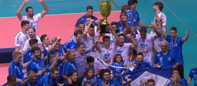 Taubaté Vôlei comemora o hexa do Paulista 3