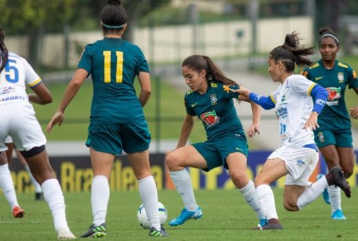 São José feminino fez jogo-treino na Granja Comary 1