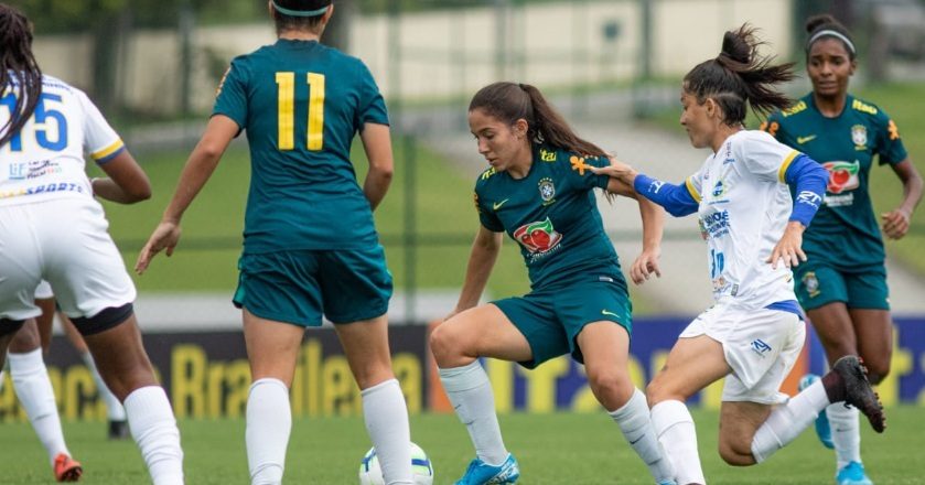 São José feminino fez jogo-treino na Granja Comary 1