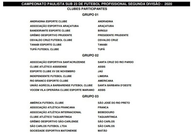 São José, Manthiqueira e Joseense recebem tabela 2