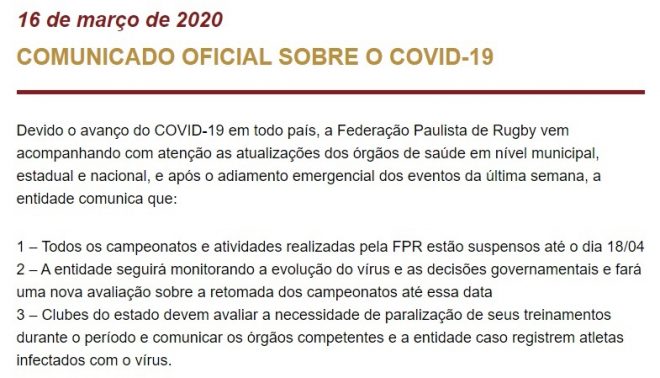 Campeonatos dos times da região estão paralisados 2 Campeonatos dos times da região estão paralisados 2