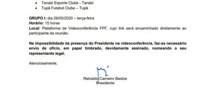 Federação vai conversar com times da região 4 Federação vai conversar com times da região 4