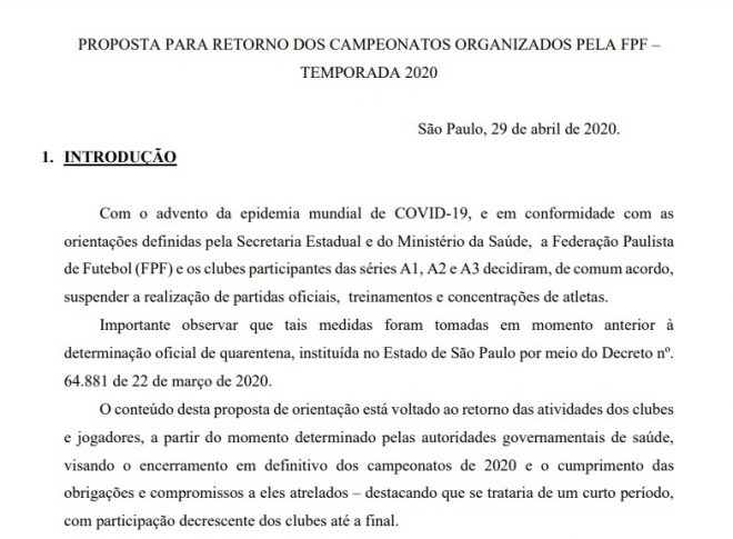 Federação confirma que campeonatos serão retomados 6
