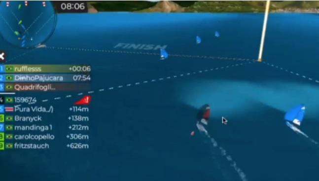 Semana de Vela virtual teve abertura movimentada 1