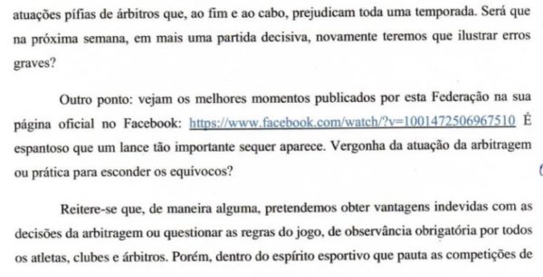 Taubaté formaliza protesto contra a arbitragem 5