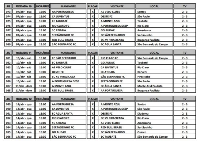 Taubaté recebe tabela e define contratação 6