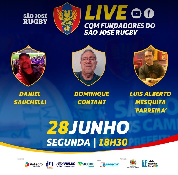 São José Rugby comemora 40 anos com lives 3