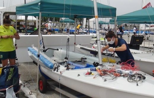 Velejadores brasileiros já se encontram no Japão 10