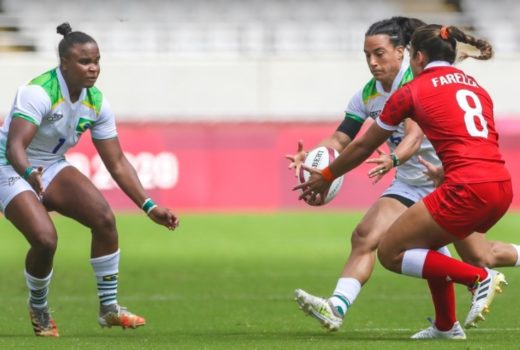 Jogadora da Seleção do rugby participa de evento 10