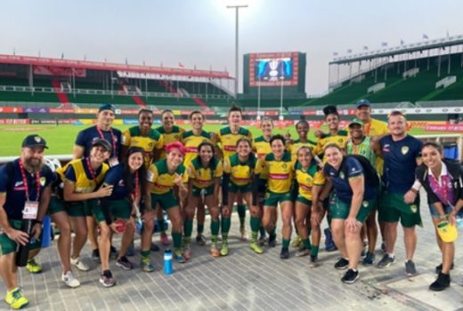 Rugby brasileiro feminino comemora em Dubai 13