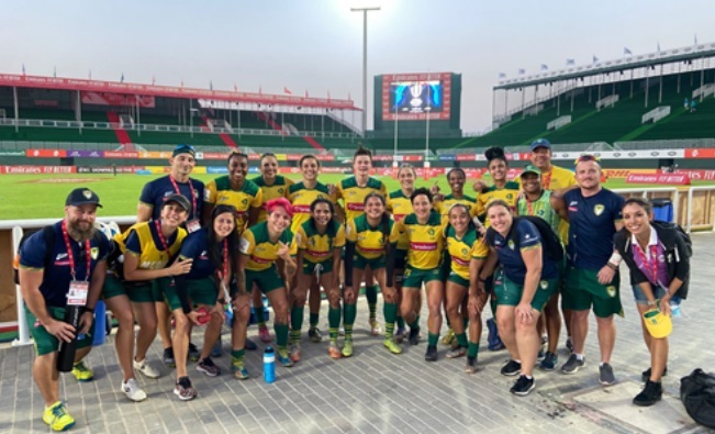 Rugby brasileiro feminino comemora em Dubai 1