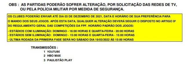 Taubaté recebe a tabela definitiva da Série A-2 8