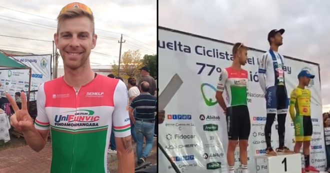 Ciclismo de Pindamonhangaba alcança pódio no Uruguai 1