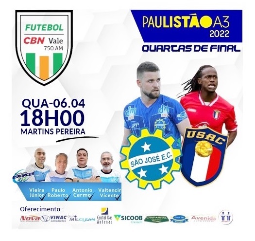 São José joga a primeira em casa pelo quadrangular 2