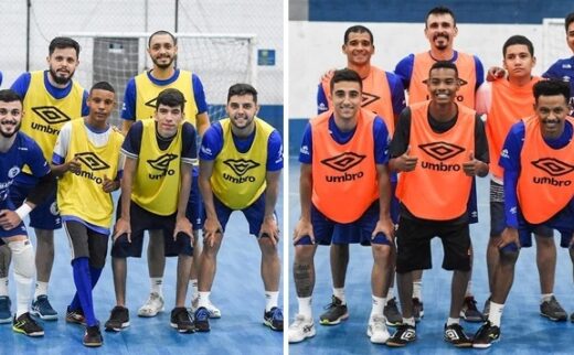 Taubaté Futsal treina junto com visitantes ilustres 10