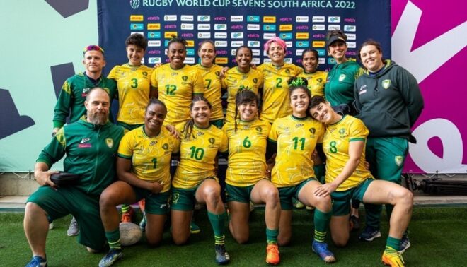 Rugby feminino vence Espanha na despedida da Copa 1
