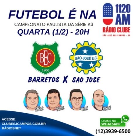 São José visita o Barretos e quer desencantar 2