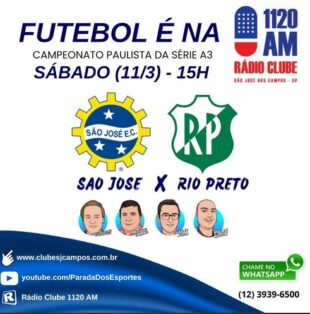 São José defende vice-liderança em Rio Preto 2