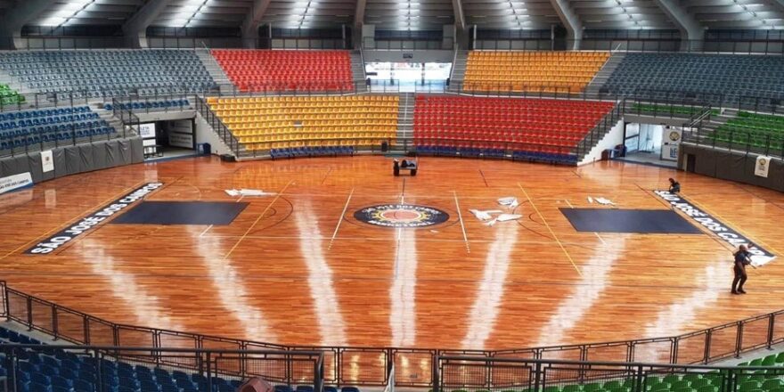 Teatrão é preparado para as rodadas do basquete 1