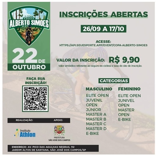 Parque joseense anuncia copa aberta de mountain bike 2 Parque joseense anuncia copa aberta de mountain bike 2