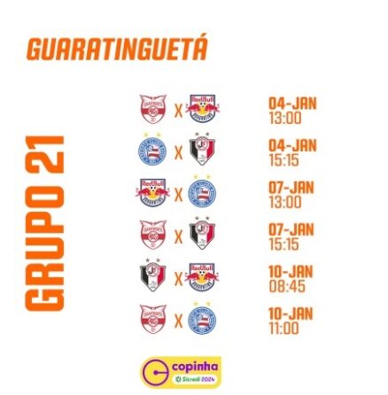 Taubaté e Atlético Guará já conhecem tabela da Copinha 2