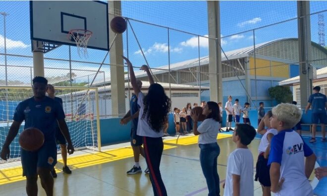 São José Basketball visitou estudantes antes de retomada 1
