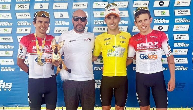 Ciclismo de Pinda domina pódio em etapa de Goiás 1