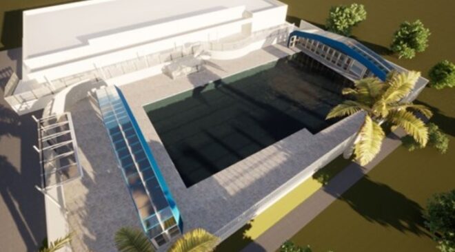Piscina joseense movimentada terá cobertura retrátil 2