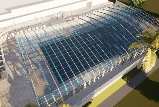 Piscina joseense movimentada terá cobertura retrátil 4