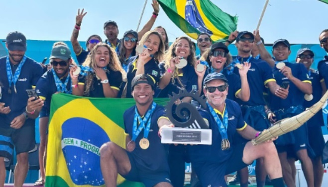 Surfe brasileiro conquista título com ubatubenses 1