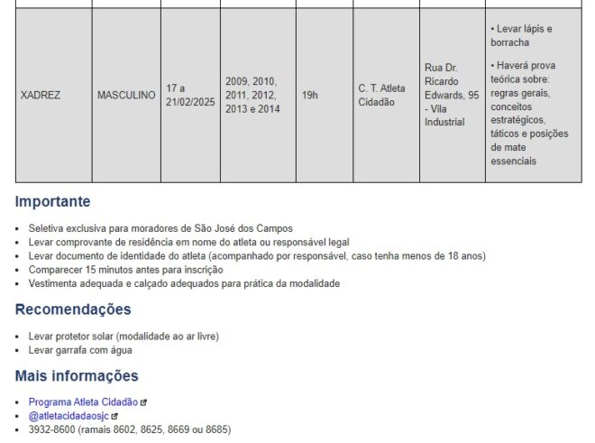 Seletivas do joseense Atleta Cidadão prosseguem 22 Seletivas do joseense Atleta Cidadão prosseguem 22