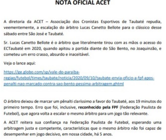 Clássico que vai mover a história tem árbitro contestado 4