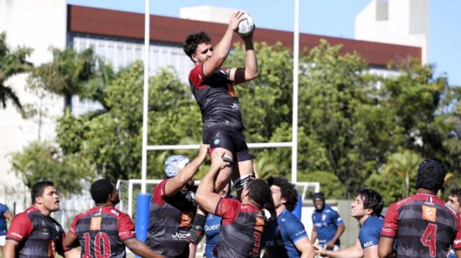Jacareí Rugby comemora vantagem para a semifinal 10
